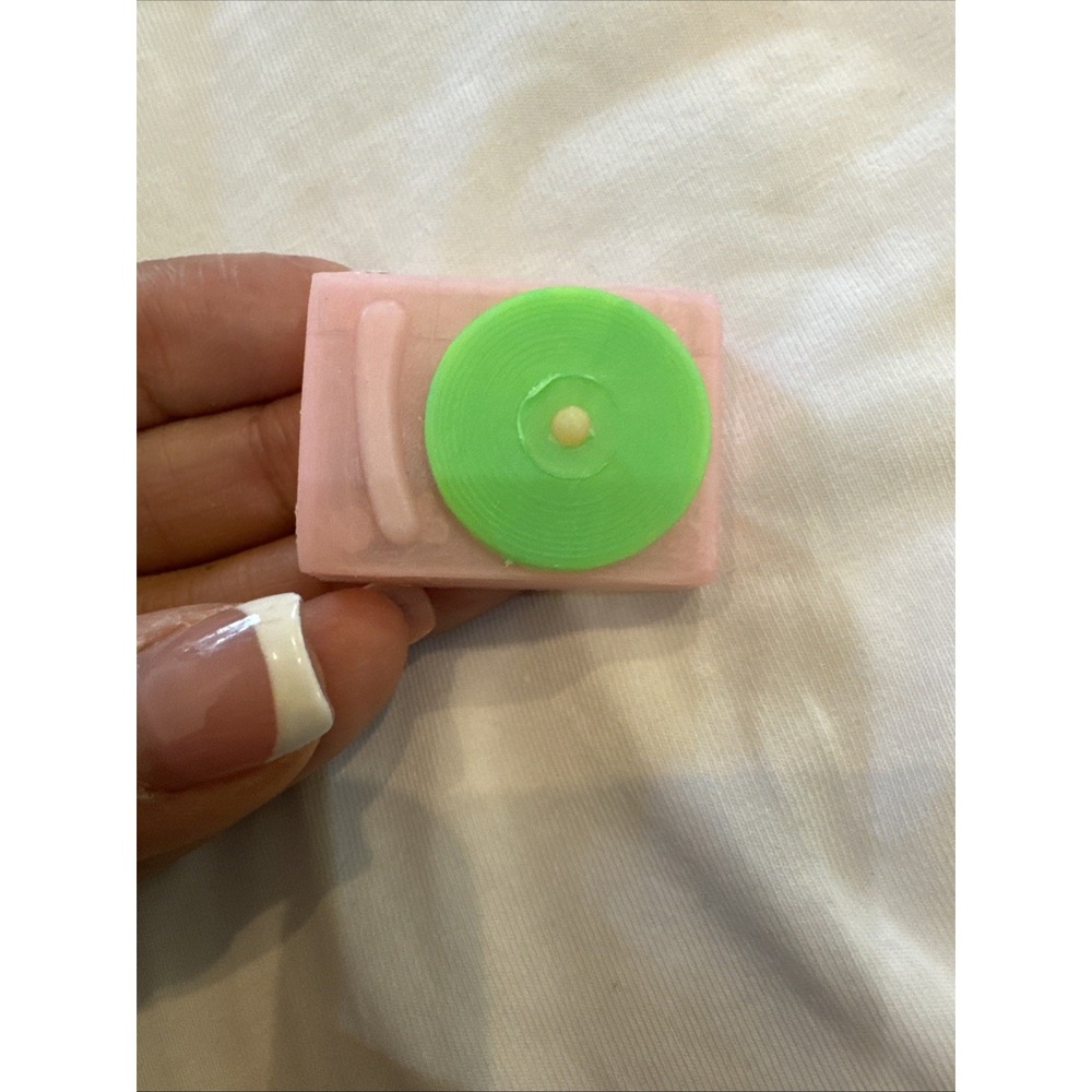 Vintage Barbie Record Player Pink Plastic Green Retro‎ 1980s 90s